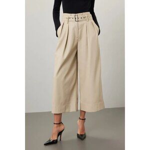Eudon Choi Faux Leather Wide Leg Pant Women’s Size 6 Retail $320